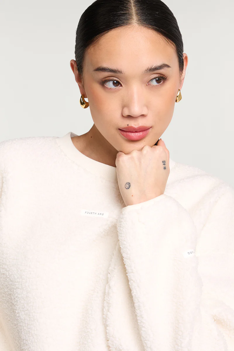 ALBA Crew Fleece Cream - Image 3
