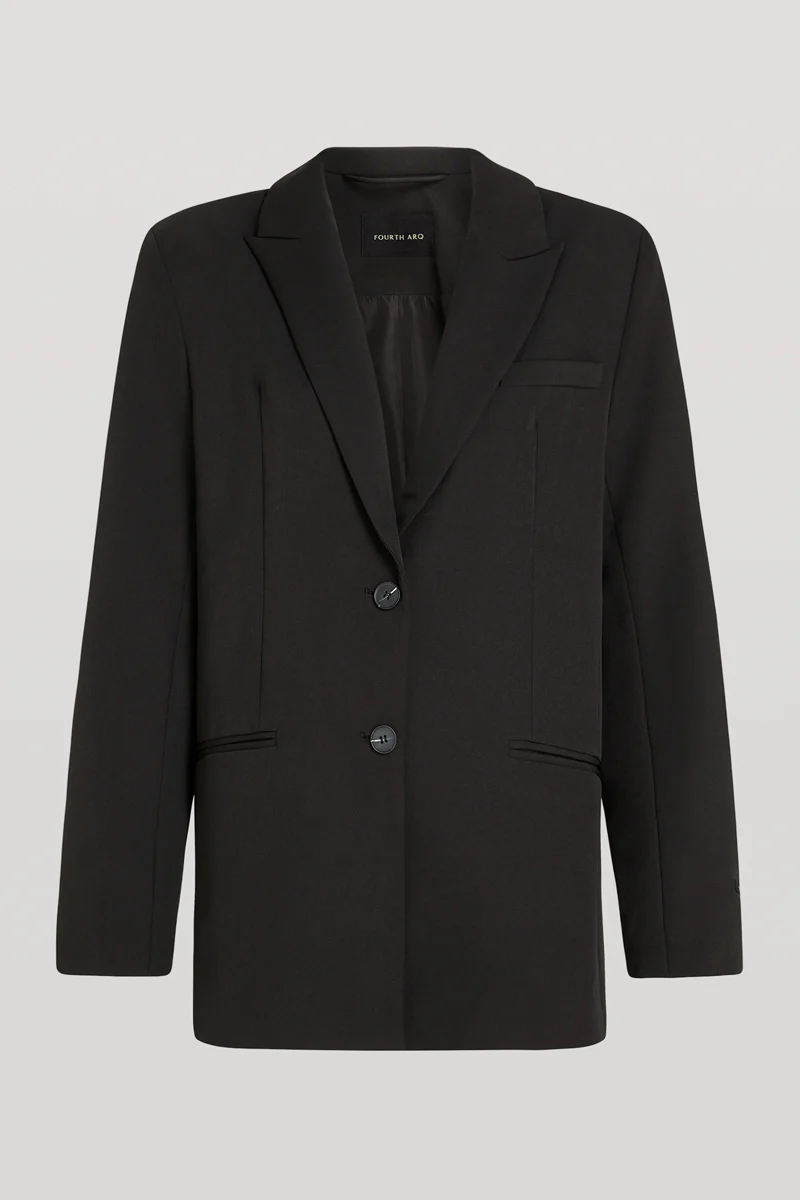 ALI Oversized Structured Blazer Black - Image 6