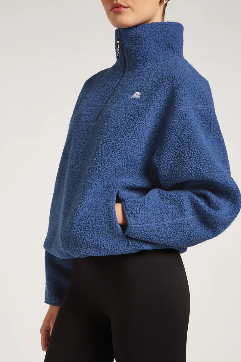 ALIX Half-Zip Denim Blue - Image 5