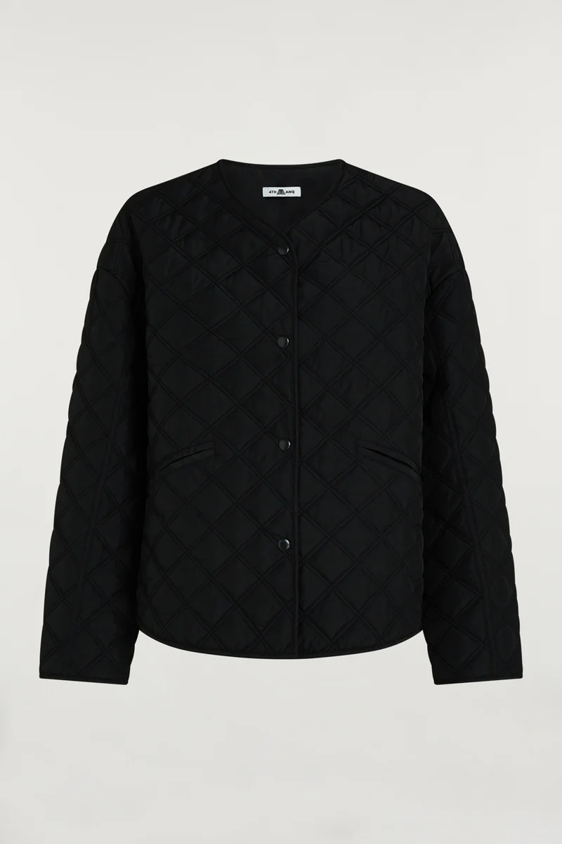 COLE Quilted Jacket Black - Image 5