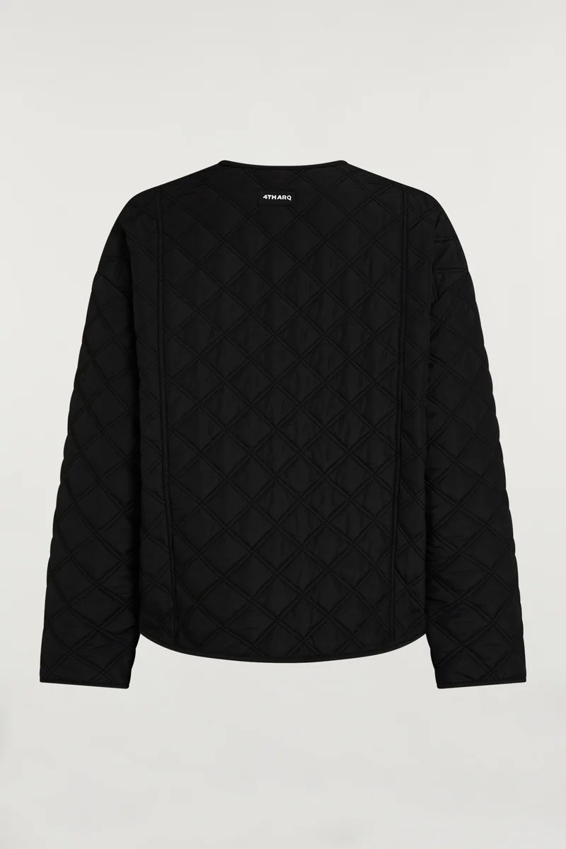 COLE Quilted Jacket Black - Image 6