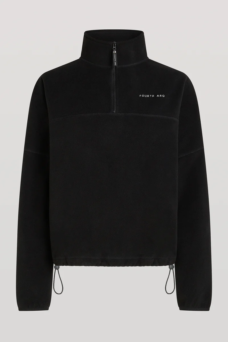 DEVAN 'Cloud' Half-Zip Black - Image 4