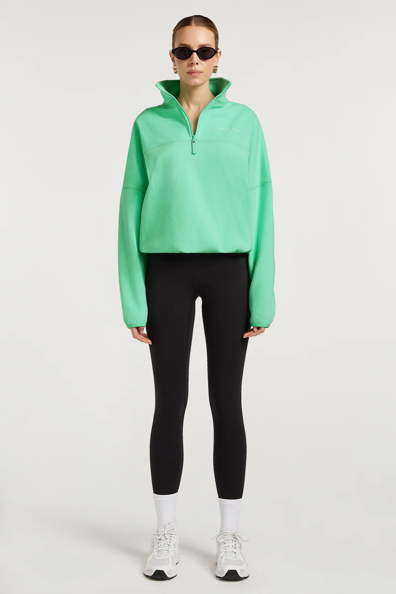 DEVAN 'Cloud' Half-Zip Sourpop Green