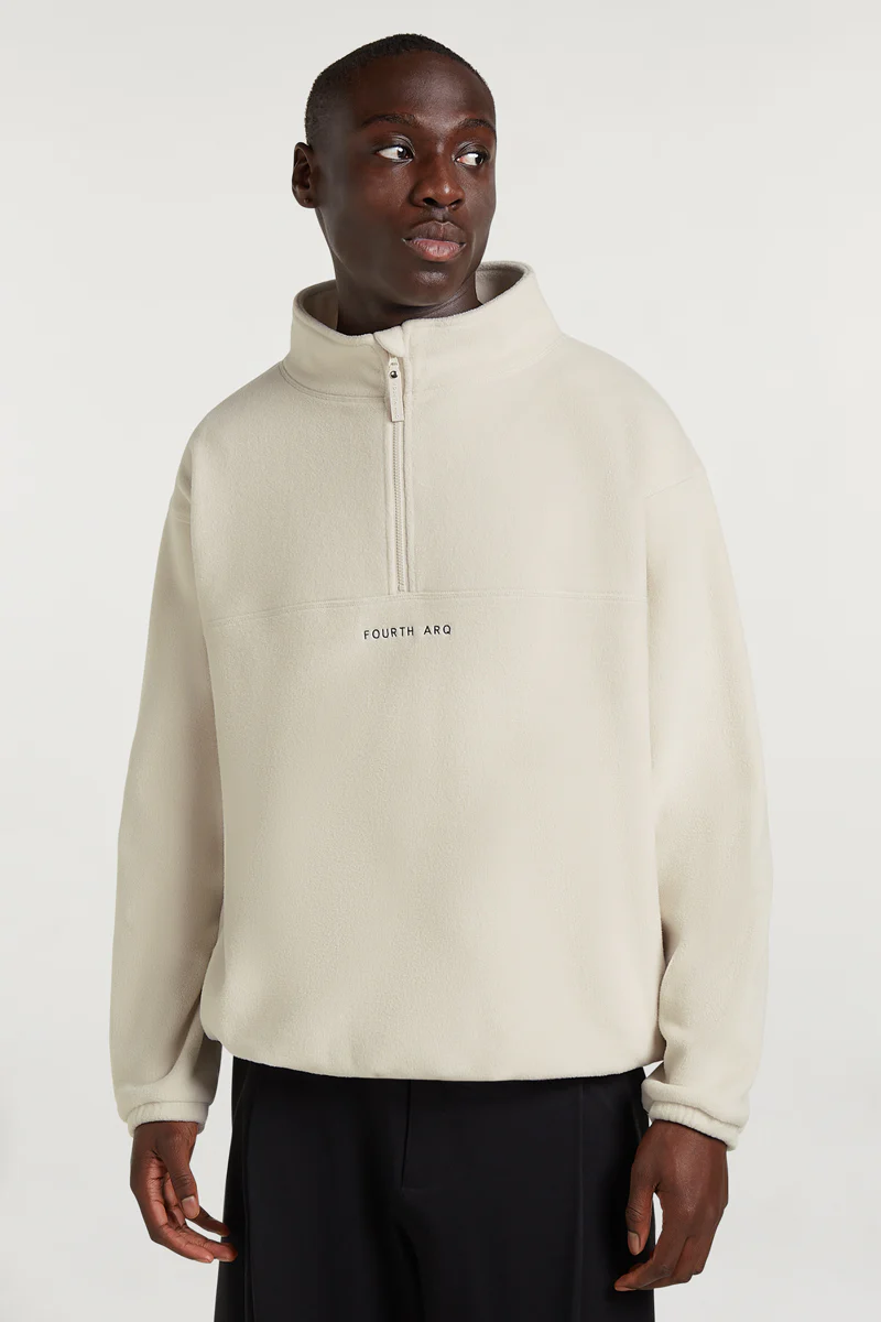 DEVAN Men's 'Cloud' Half-Zip Pebble - Image 3