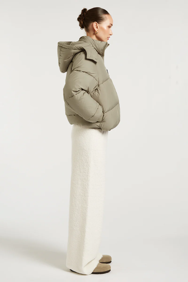 HUDSON Puffer Jacket Soft Sage - Image 3