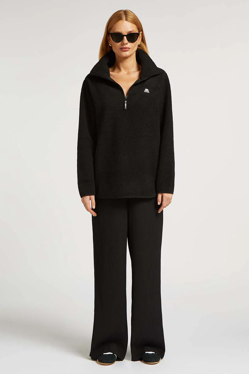 LENNOX Half-Zip Black