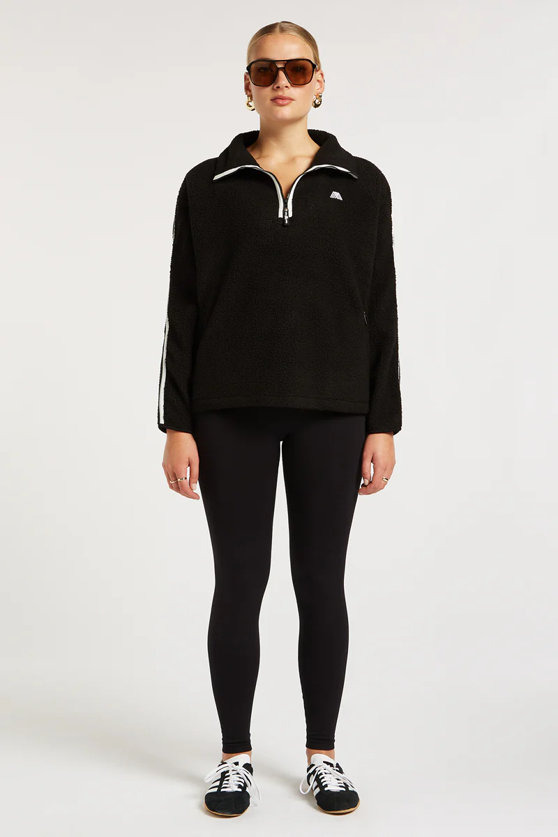 MADDOX Fleece Half-Zip Black
