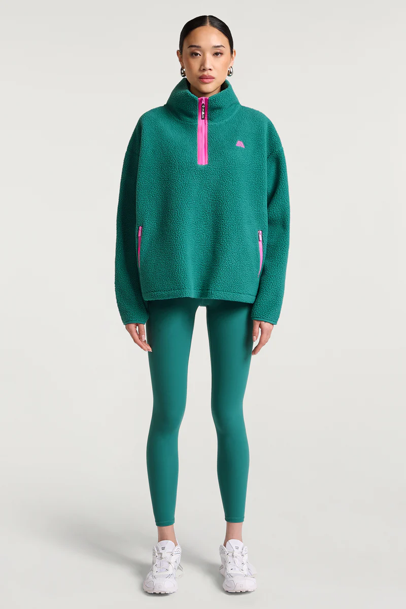 MADDOX Fleece Half-Zip Teal Tide