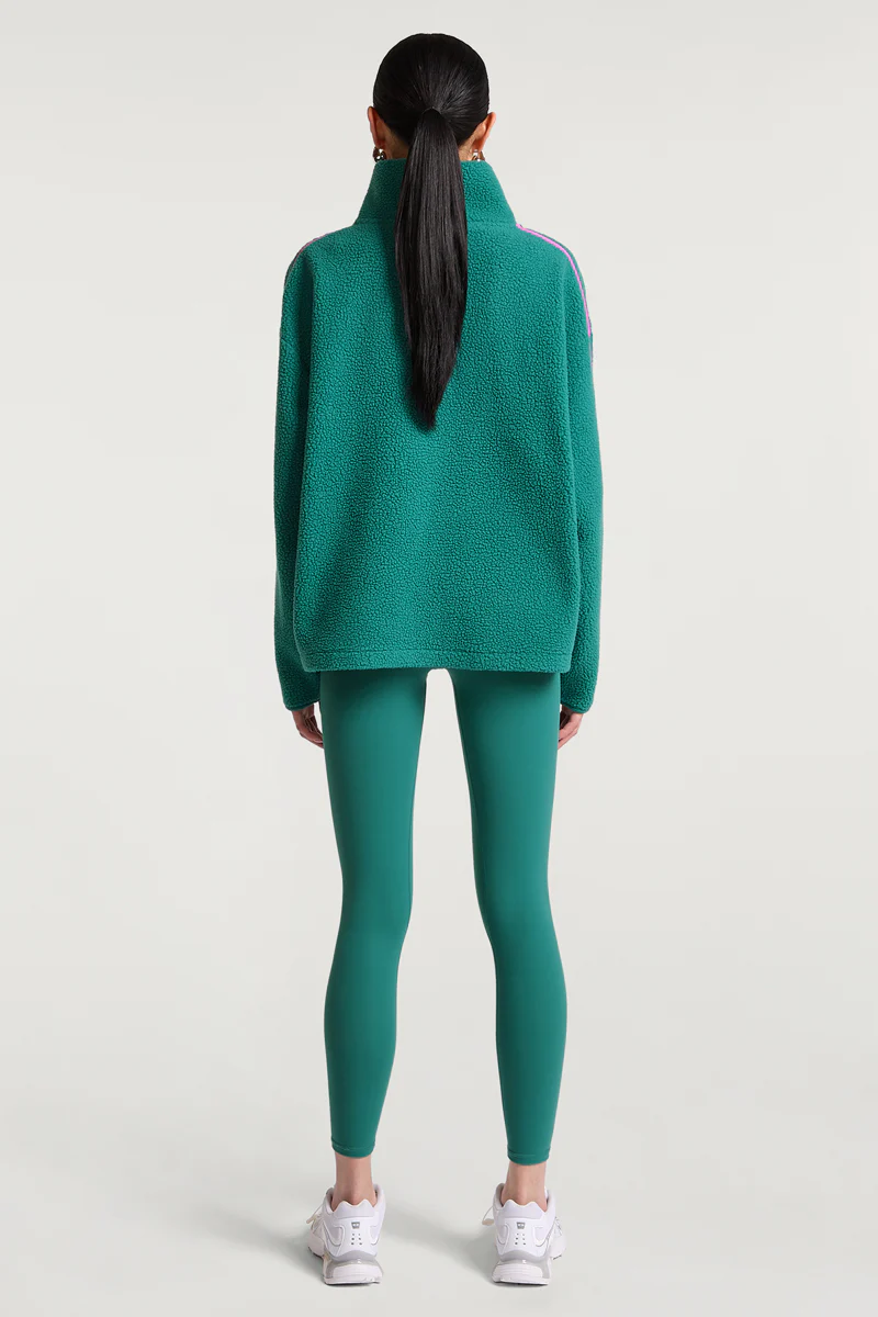 MADDOX Fleece Half-Zip Teal Tide - Image 2