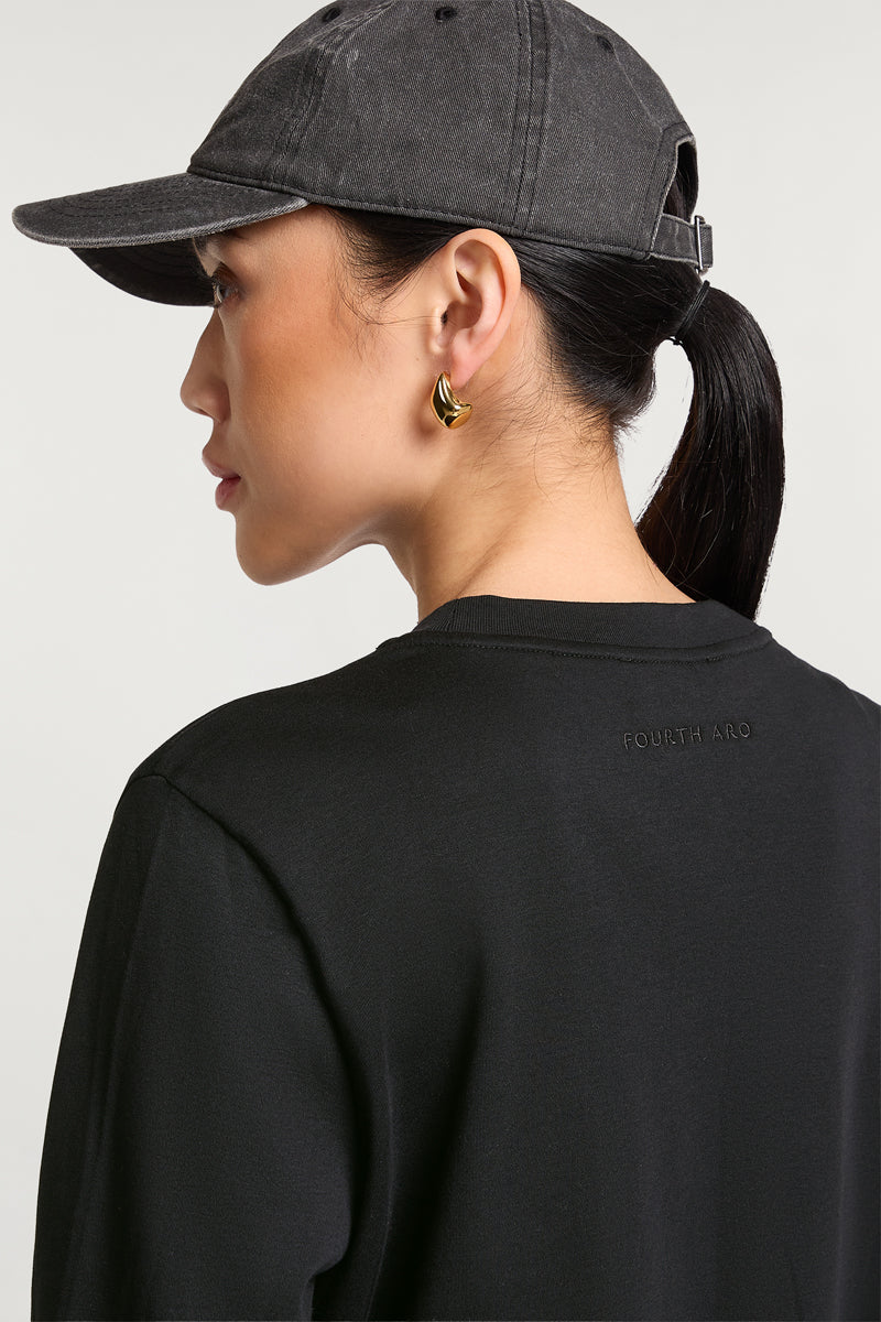 PARKER Long Sleeve Top Black - Image 3